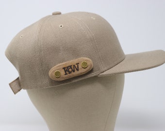 Knock on Wood Hat: Tan w/ Afrormosia