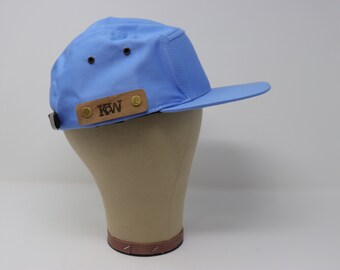 Knock on Wood Hat: Light Blue w/ Afrormosia