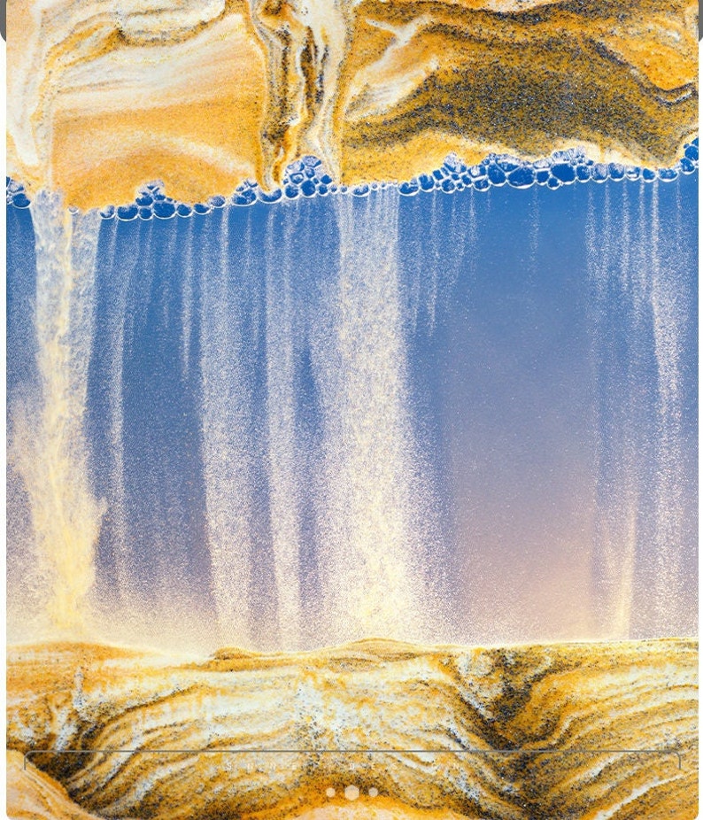 Led Equipped 3D Sahara Desert Moving Sand Art Sculpture Etsy