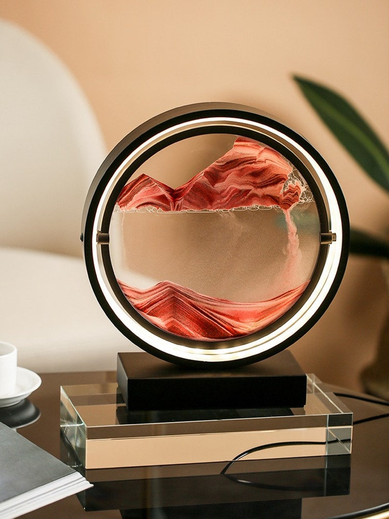 3D Sahara Desert Moving Sand Art Sculpture With LED Creative Etsy New