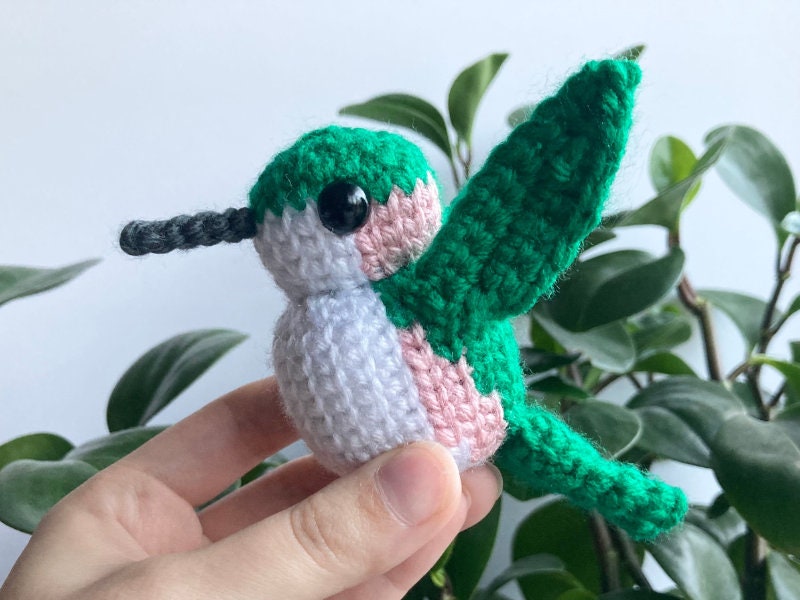 Hummingbird Crochet Pattern PDF, Amigurumi Pattern, Cute Crochet Bird Etsy