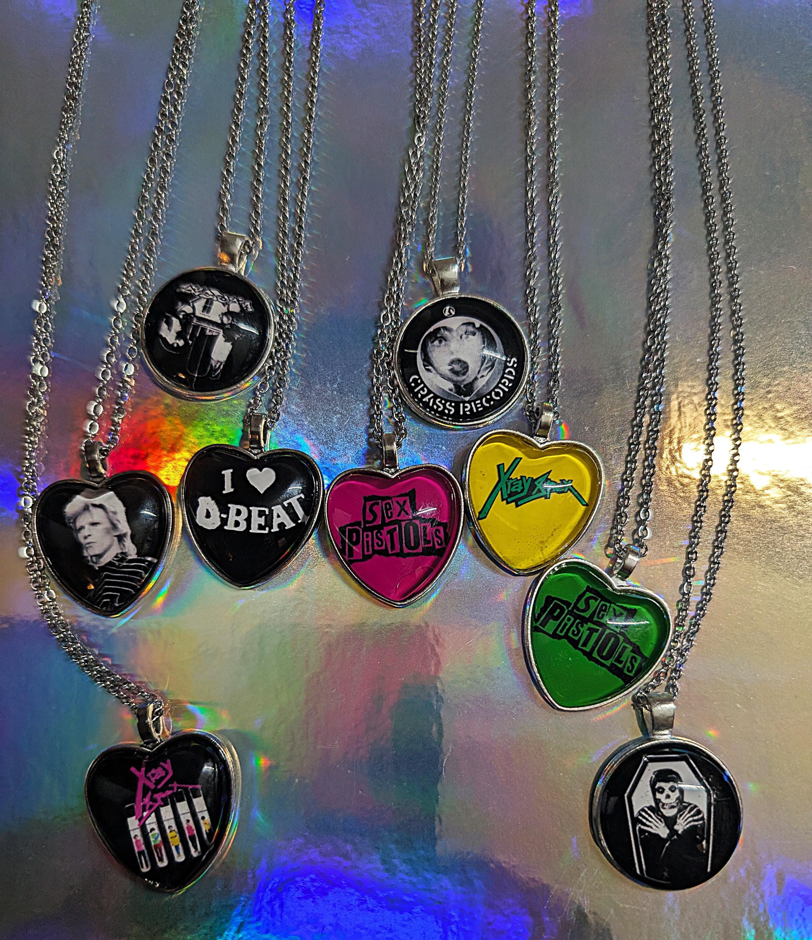 Punk rock necklace - Etsy 日本
