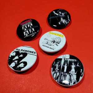 The Ramones Pins 1.25&quot;  Pinback Buttons
