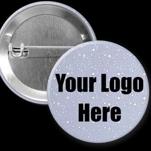 Star Holographic Custom Pinback Button - Your Design!