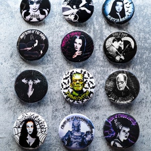Old School Horror 1.75&quot; Pinback Buttons