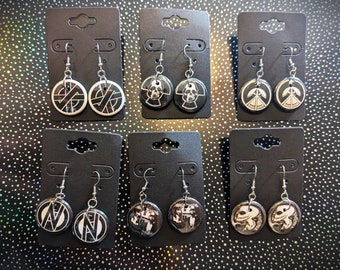 Punk Earrings 1" Stainless Steel Hook