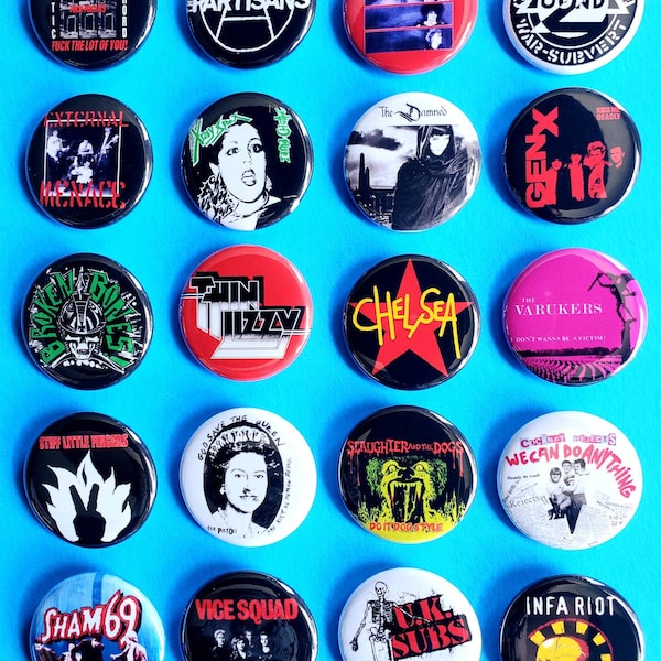 Punk Rock 1.25" Pinback Buttons