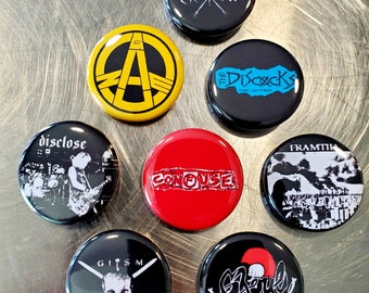 Hardcore Punk 1.25" Pinback Buttons