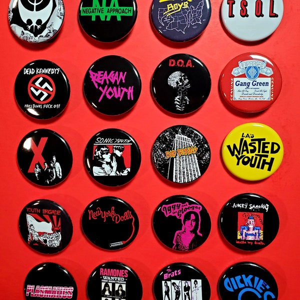 Punk Rock Pins 1.25" Pinback Buttons