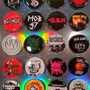 Punk Rock 1.25&quot; Pinback Buttons