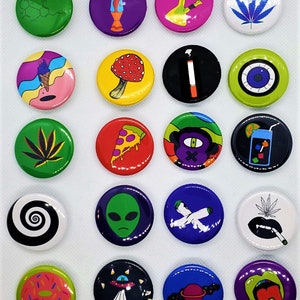 Trippy Pins 1.25&quot; Buttons