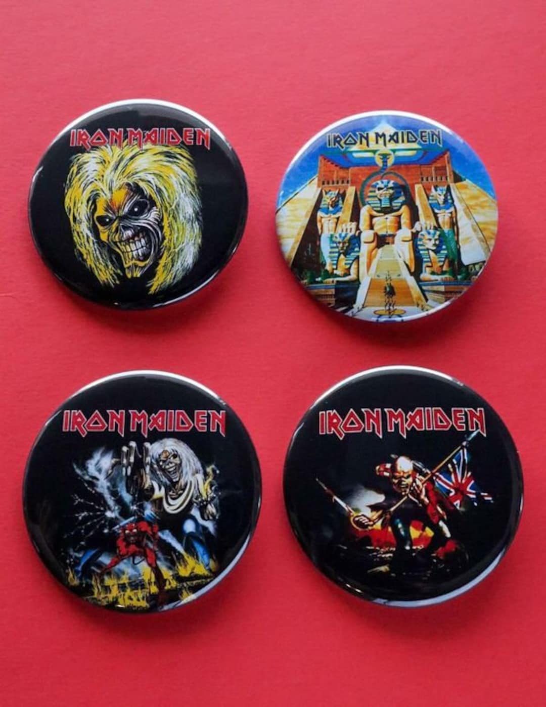 Iron Maiden Heavy Metal Pins - Etsy