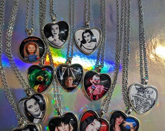 Old School Horror  1"  Pendants
