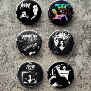 Vampira 2.25" Pinback Buttons