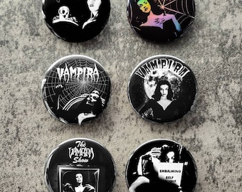 Vampira 2.25&quot; Pinback Buttons