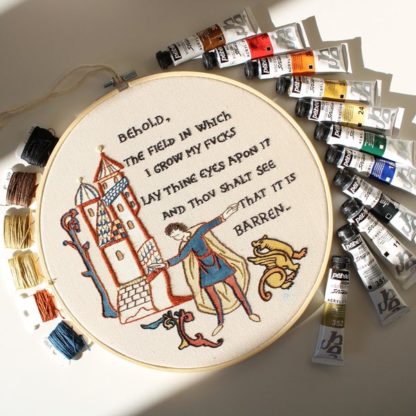 Medieval Embroidery Etsy