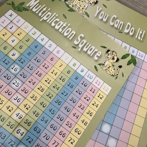 Interactive Multiplication Square For Kids