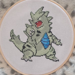 Tyranitar Cross Stitch