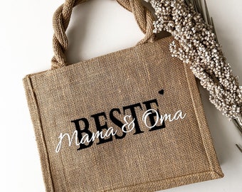 Personalisierte Jutetasche MAMA | Markttasche | Geschenk | Individuelle Geschenke | Muttertag | Geschenk für Mama | Muttertagsgeschenk,