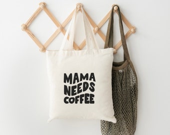 Jutebeutel | Jutebeutel Kaffee | Mama needs Coffee | Kaffee Tasche | Kaffee Liebhaber | Totebag Coffee