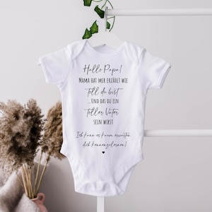 Babybody zur Schwangerschaftsverkündung | geschenk für papa | Schwangerschaft verkünden | Baby Body für werdende Väter | Du wirst Papa