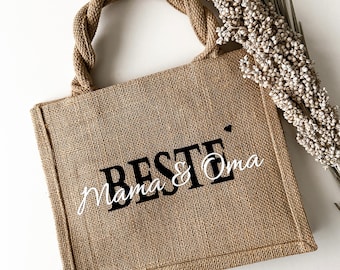 Personalisierte Jutetasche MAMA | Markttasche | Geschenk | Individuelle Geschenke | Muttertag | Geschenk für Mama | Muttertagsgeschenk
