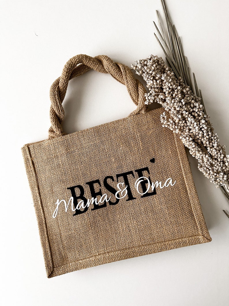 Personalized jute bag MAMA Market bag Gift Custom Gifts Mother's Day Gift for Mom mother's day gift, image 2