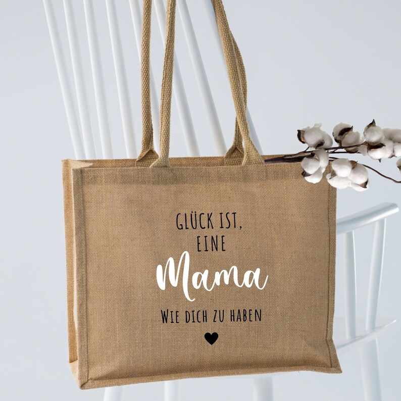 Personalisierte Jutetasche MAMA Markttasche Geschenk Individuelle Geschenke Muttertag Geschenk für Mama Muttertagsgeschenk, Bild 3