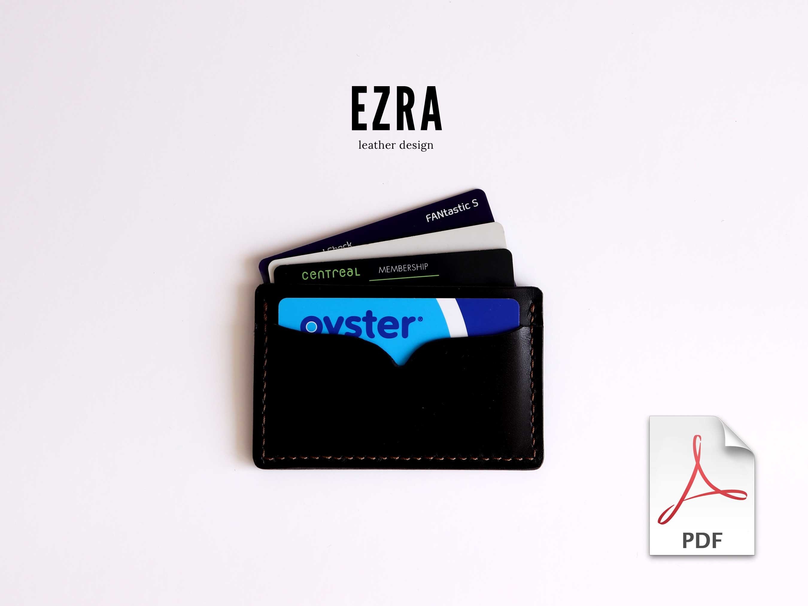 Leather PDF Patterns Templates Slim Mini Credit Card Holder - Etsy New  Zealand