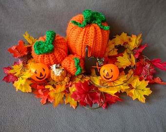 Easy 3 Size Pumpkins Crochet Pattern