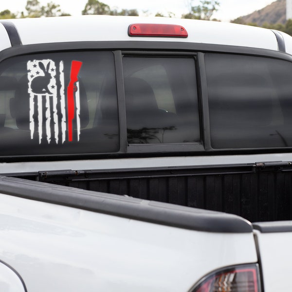 Rabbit Hunting Decal - Etsy