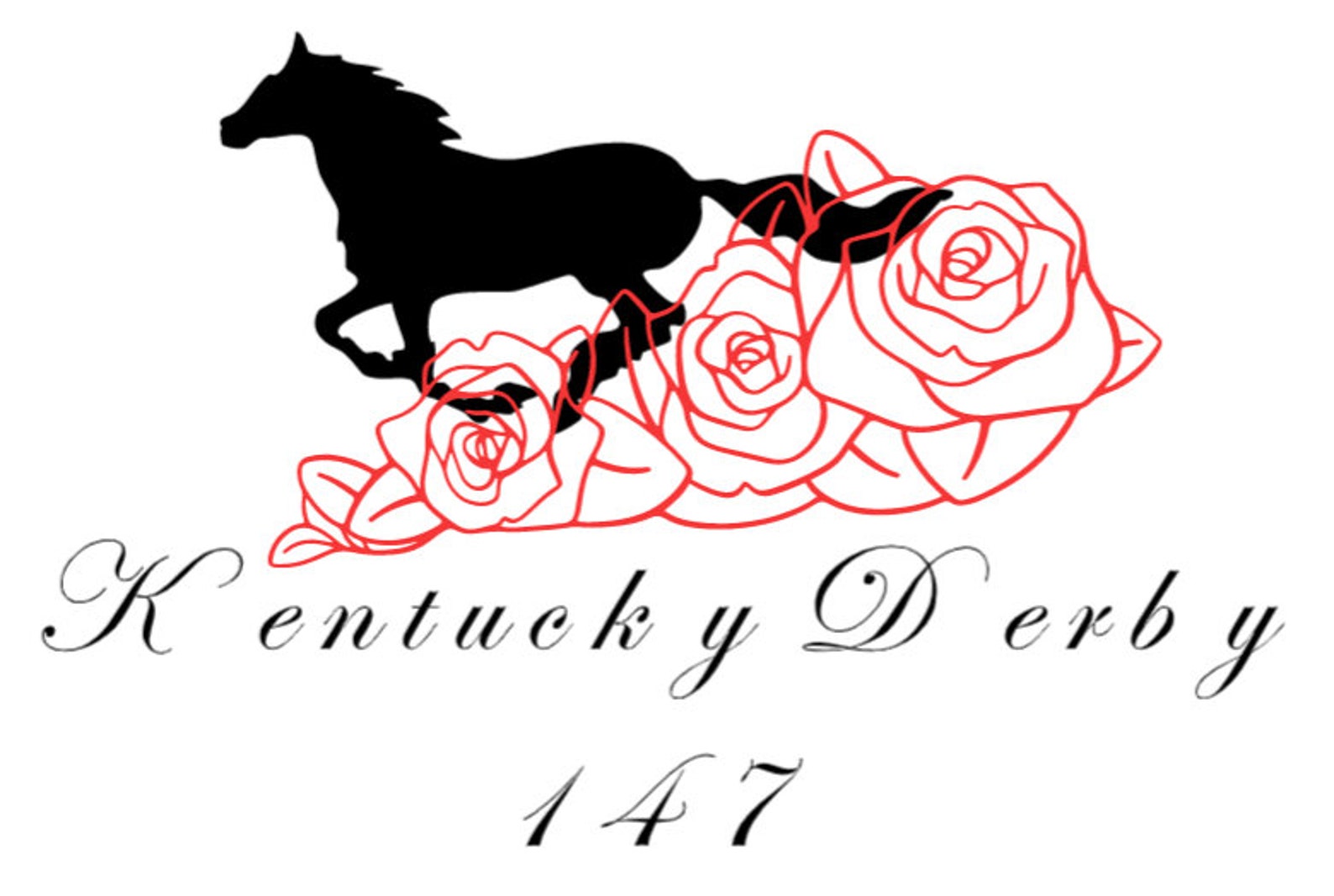 Kentucky Derby Iron on Image Decal Etsy