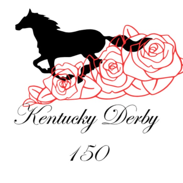 Kentucky Derby Iron On Image or Permanent Decal