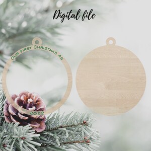 Lasercut file-digital file for laser cutter-christmas tree ornament for lasercutter