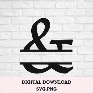 split & symbol wedding monogram