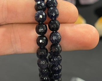 Gorgeous Faceted Blue Goldstone Bracelet