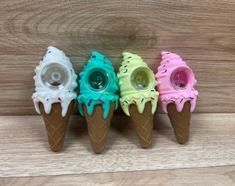 Silicone ice cream pipe