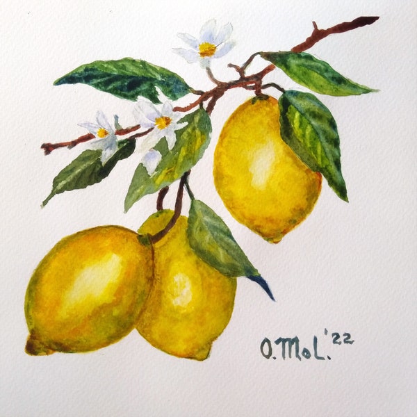 Citrus Painting - Etsy