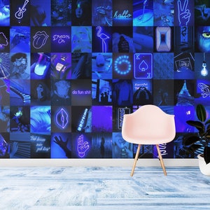 Neon blue night wallpaper by Lanostalgics  Download on ZEDGE  d305