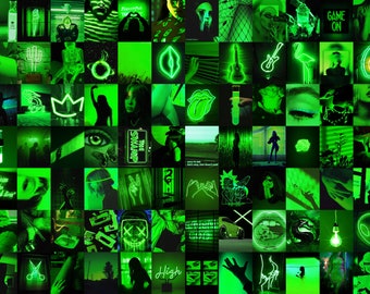 Neon Green Aesthetic Photo Wall Collage Kit -  Canada