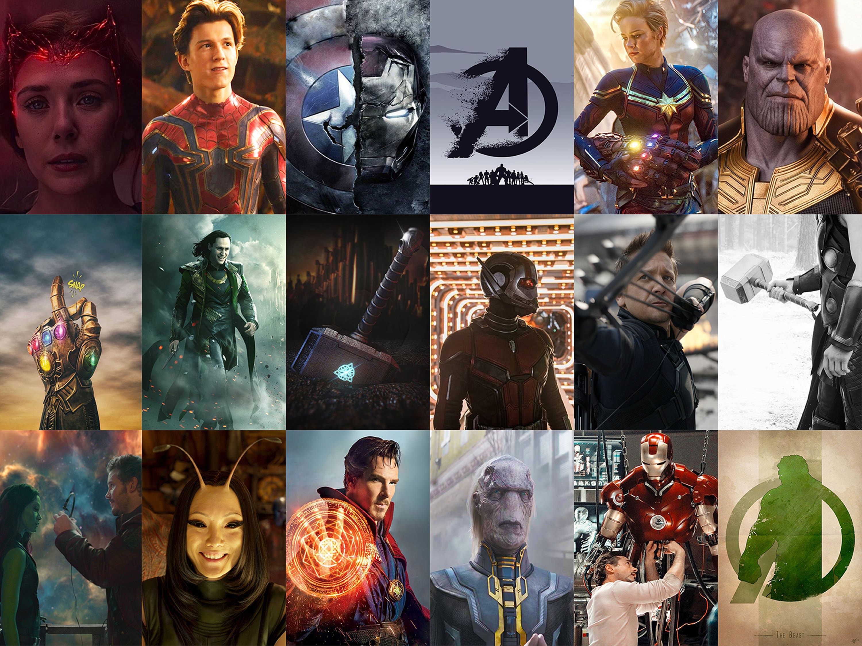 125 PCS Avengers Wall Collage Kit Marvel Aesthetic Photo Etsy