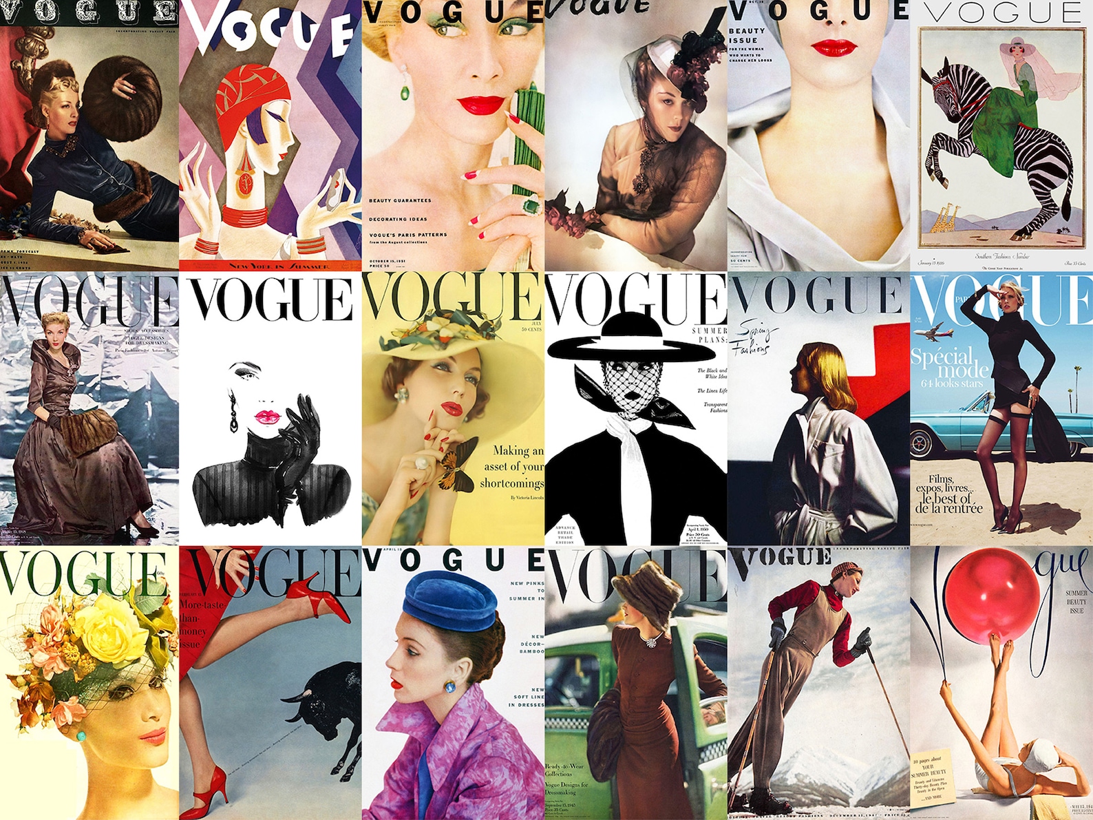 131 PCS Vogue Cover Wall Collage Kit Retro Magazine Etsy