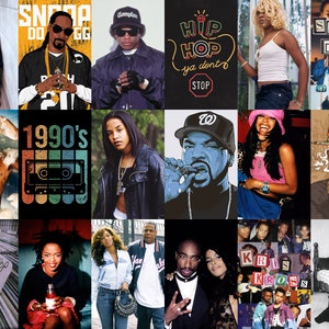 205 PCS Vintage Rap and Hip Hop Posters Retro Rapper Wall - Etsy