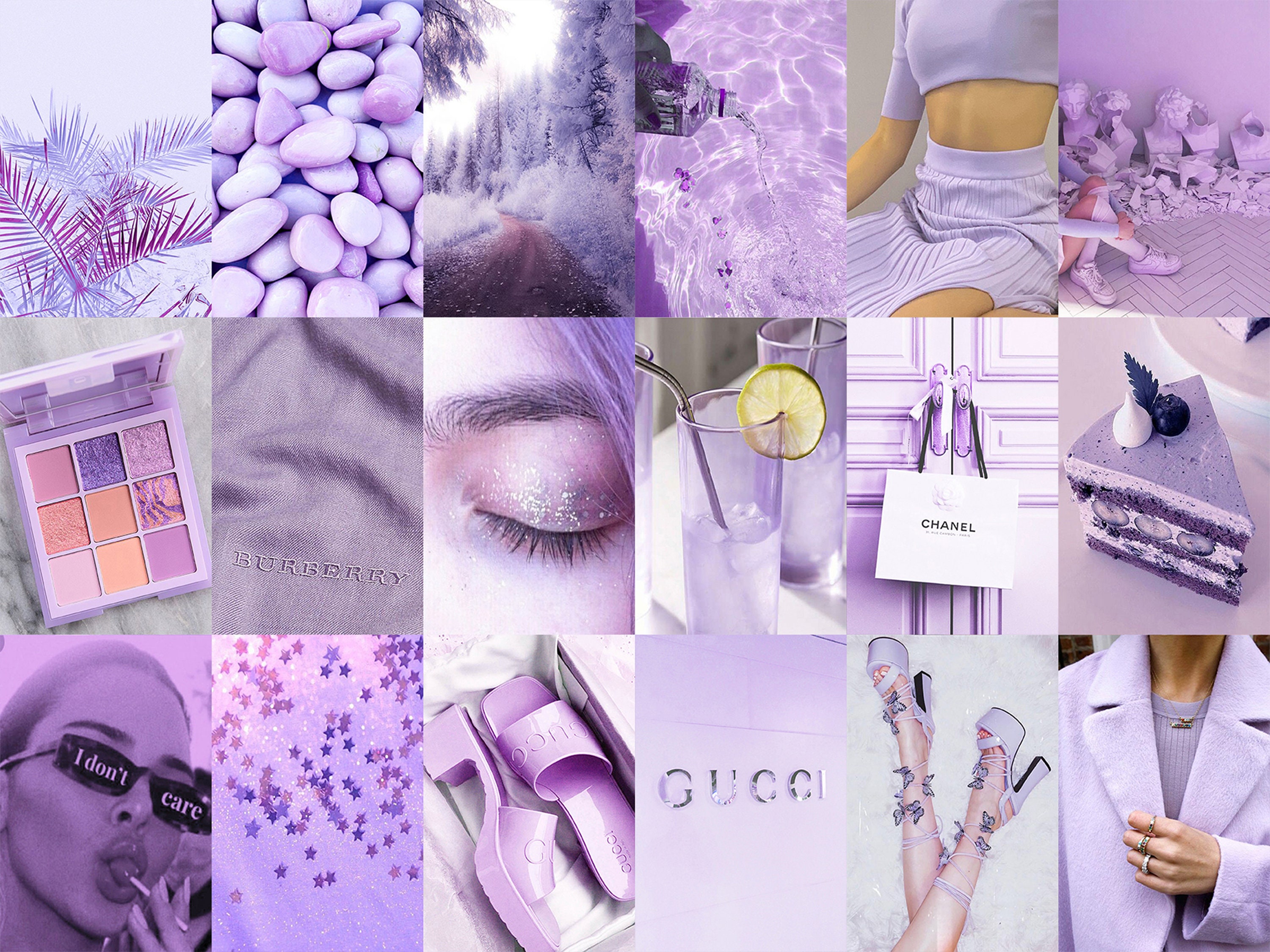 140 PCS Lavender Purple Wall Collage Kit Soft Purple - Etsy