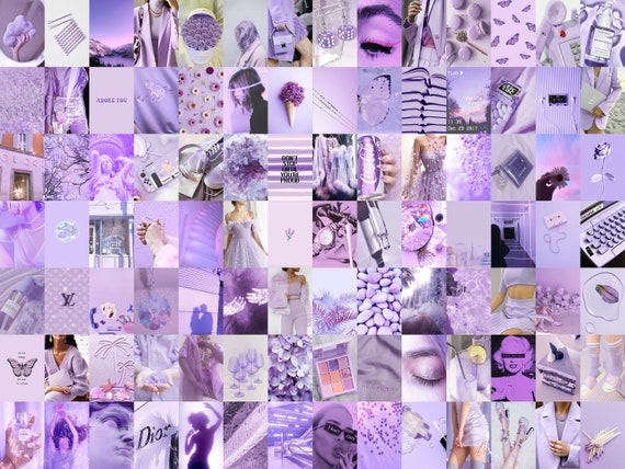 115 PCS Lavender Purple Wall Collage Kit Soft Purple - Etsy