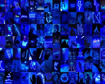 110 PCS Euphoria Blue Wall Collage Kit Blue Neon Aesthetic - Etsy Finland 110 PCS Euphoria Blue Wall Collage Kit Blue Neon Aesthetic - Etsy Finland