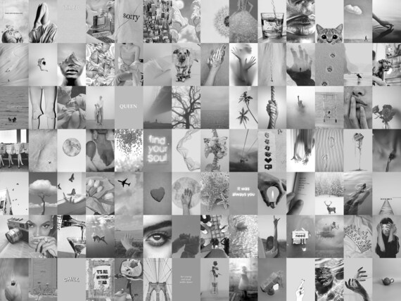 Boujee Black and White Aesthetic Wall Collage Kit Black and -  Denmark