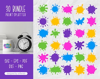 Salpicadura de pintura SVG, Salpicadura de pintura SVG, Salpicadura de pintura Clipart, Salpicadura de tinta SVG, Salpicadura SVG, Raya de pintura SVG, archivo de corte SVG para Cricut