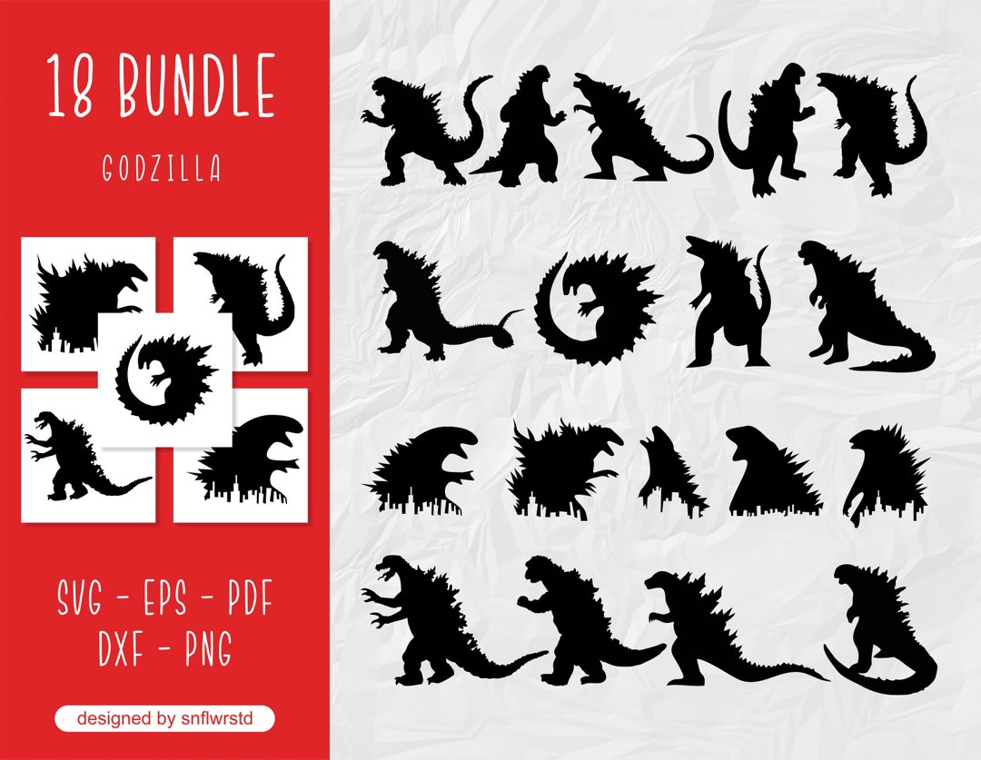 Godzilla SVG, Godzilla Vector, Godzilla PNG, Godzilla Clip Art ...