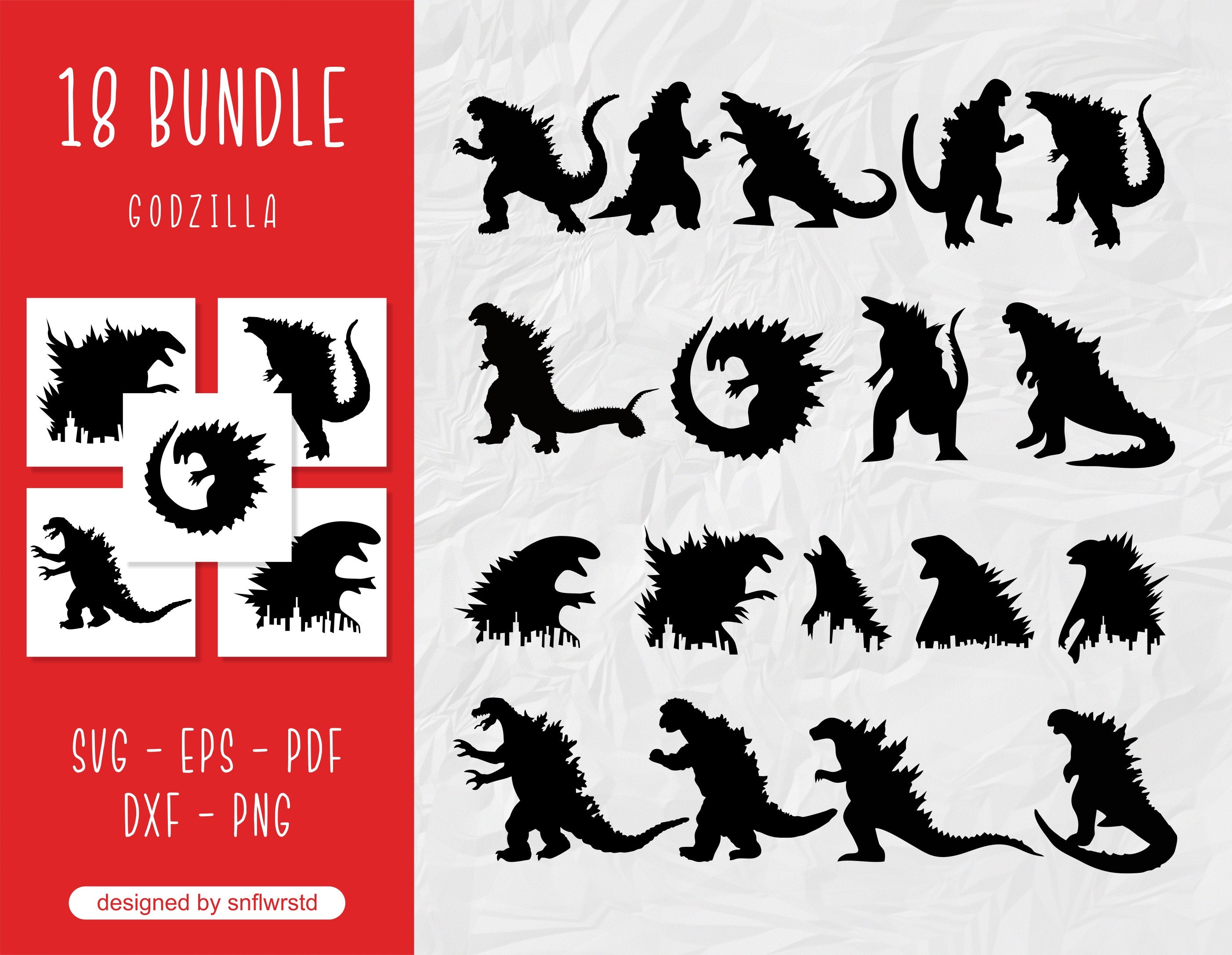 Godzilla SVG Godzilla Figure Svg Movie Svg (Download Now) 